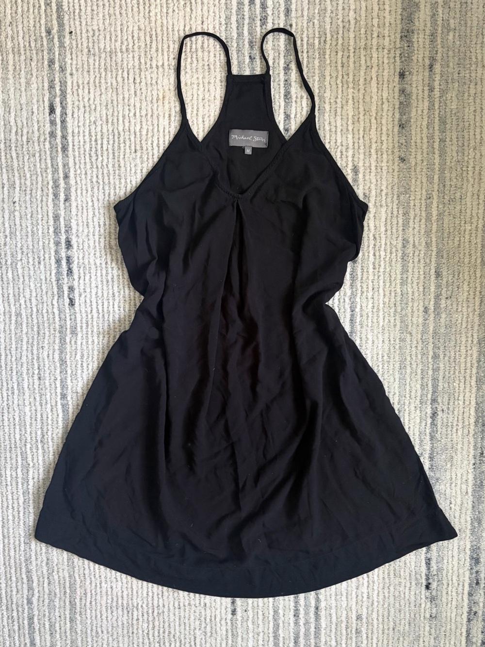 Michael Stars Black Racerback Slip Dress Size M